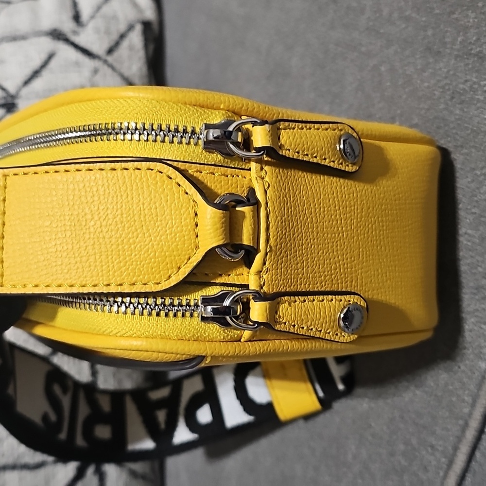 New Karl Lagerfeld Paris Maybelle Crossbody Camera Bag Faux Leather Purse - Picture 10 of 11